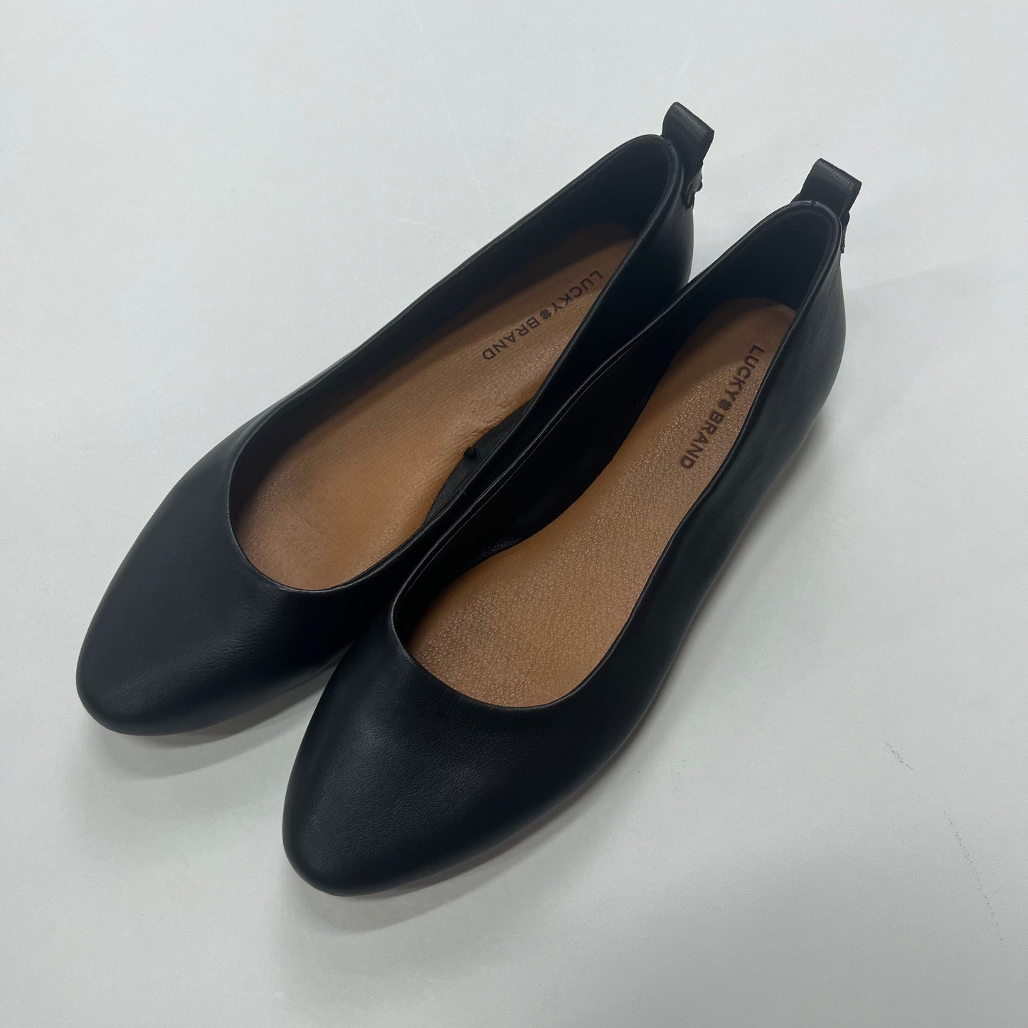 Black Shoes Flats Ballet Lucky Brand, Size 8