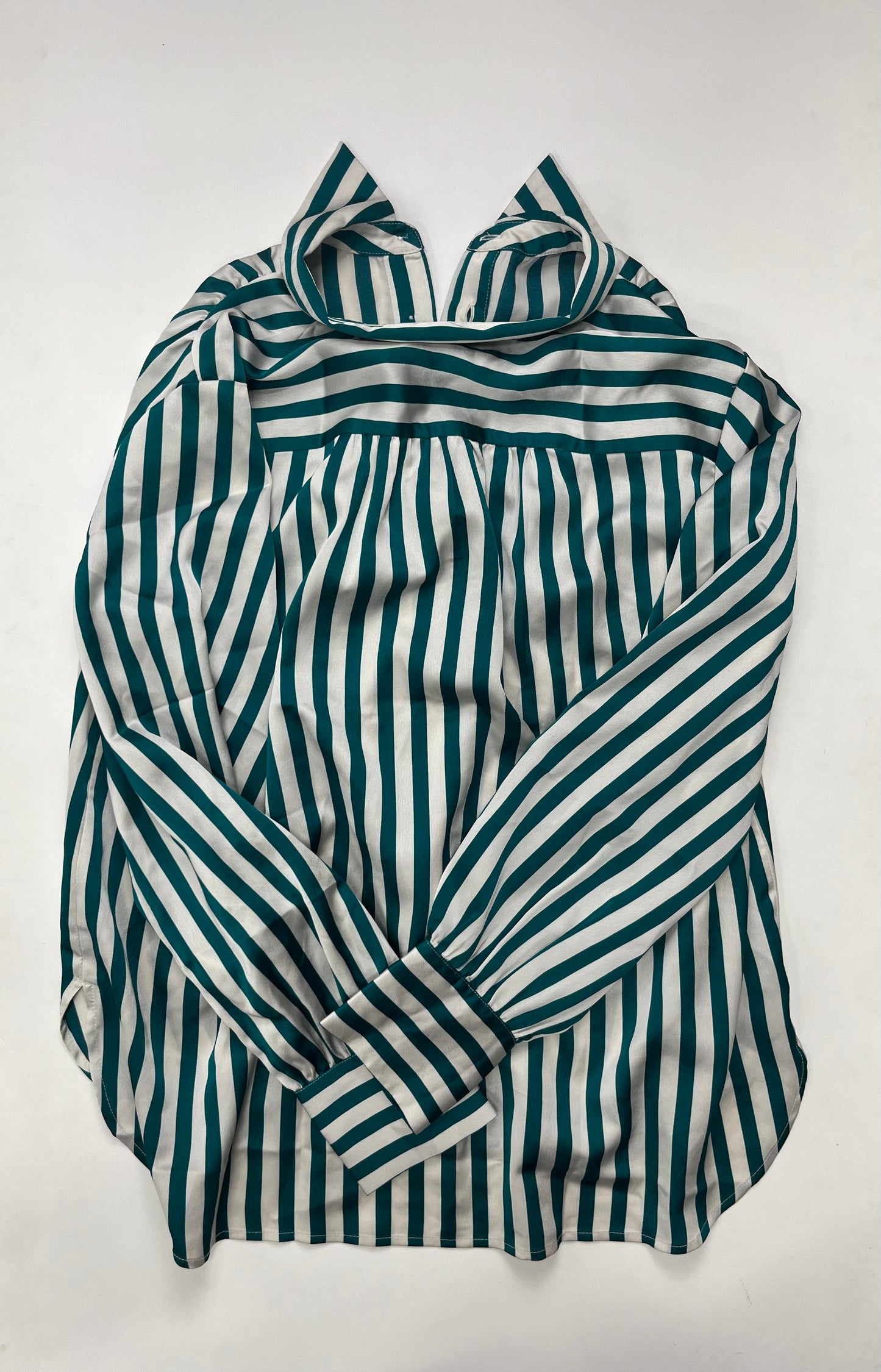 Striped Blouse Long Sleeve Ann Taylor, Size M