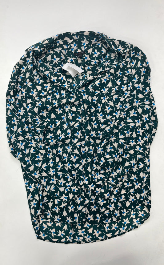 Floral Blouse Long Sleeve Ann Taylor, Size M