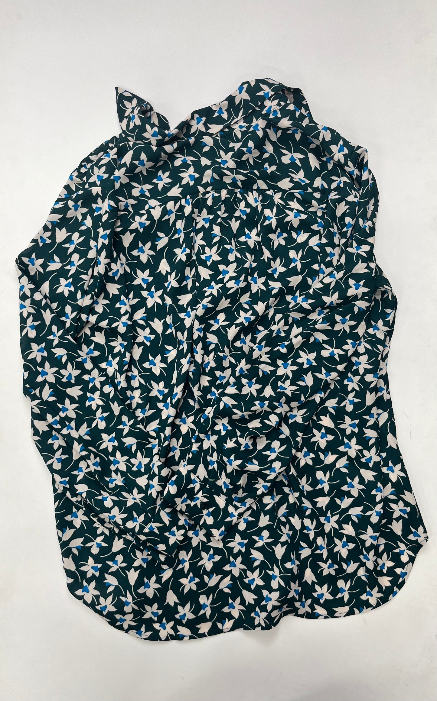 Floral Blouse Long Sleeve Ann Taylor, Size M