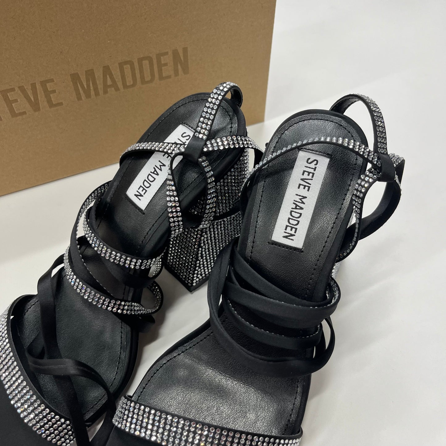 Black Shoes Heels Block Steve Madden, Size 8