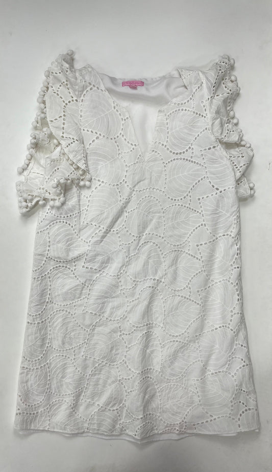 White Dress Casual Midi Lilly Pulitzer, Size S