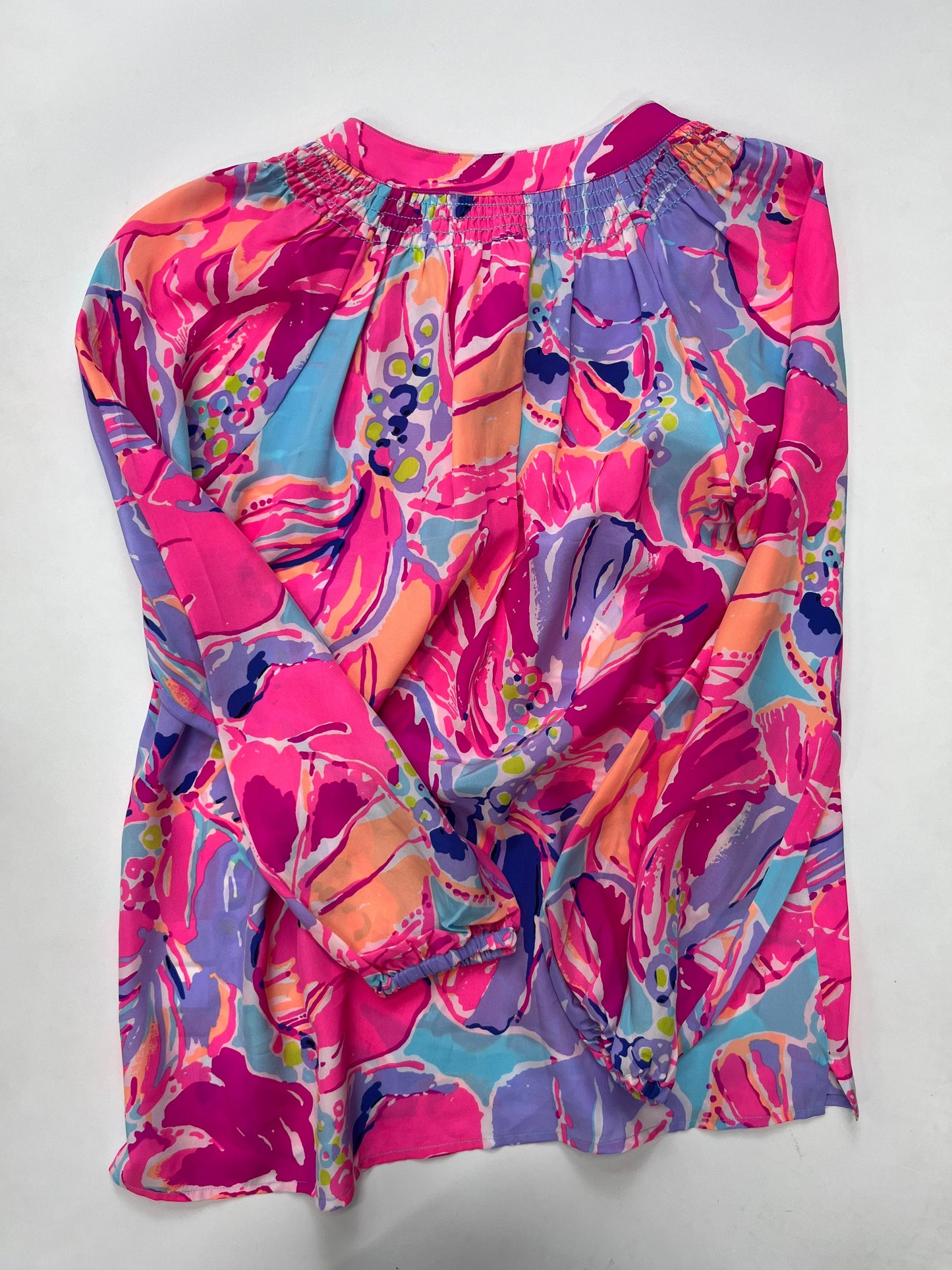 Multi-colored Blouse Long Sleeve Lilly Pulitzer, Size Xs