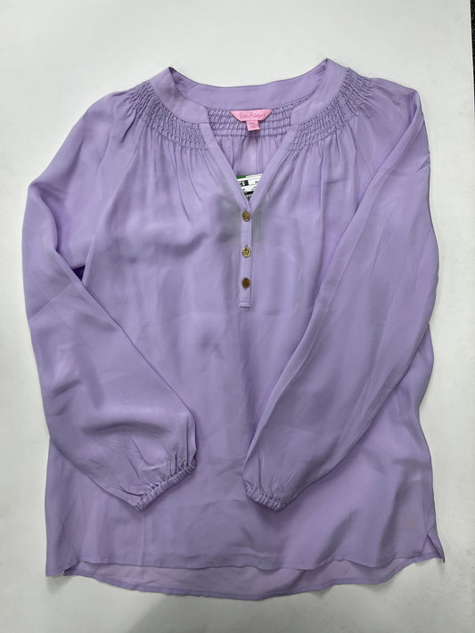 Lavender Blouse Long Sleeve Lilly Pulitzer NWT, Size Xs