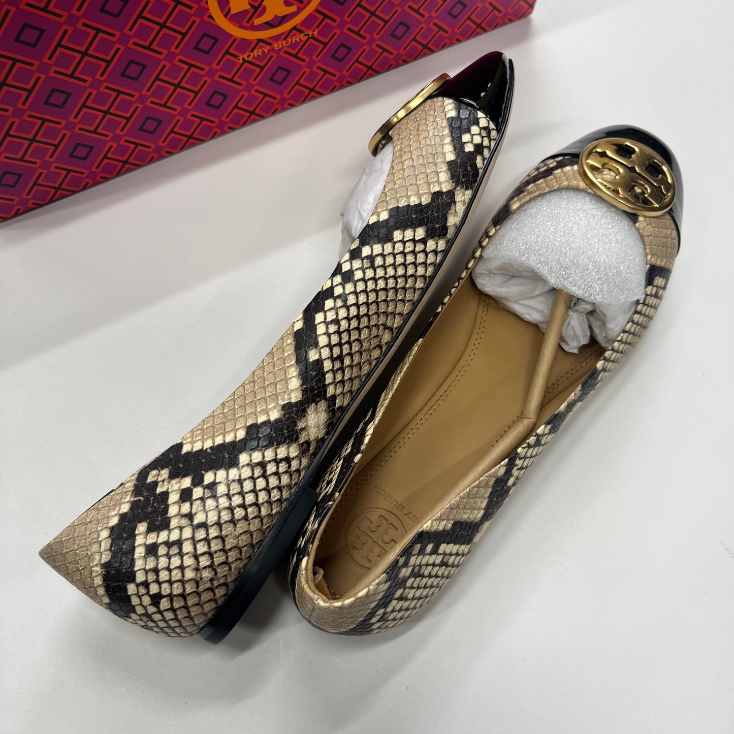 Animal Print Shoes Flats Ballet Tory Burch, Size 9.5