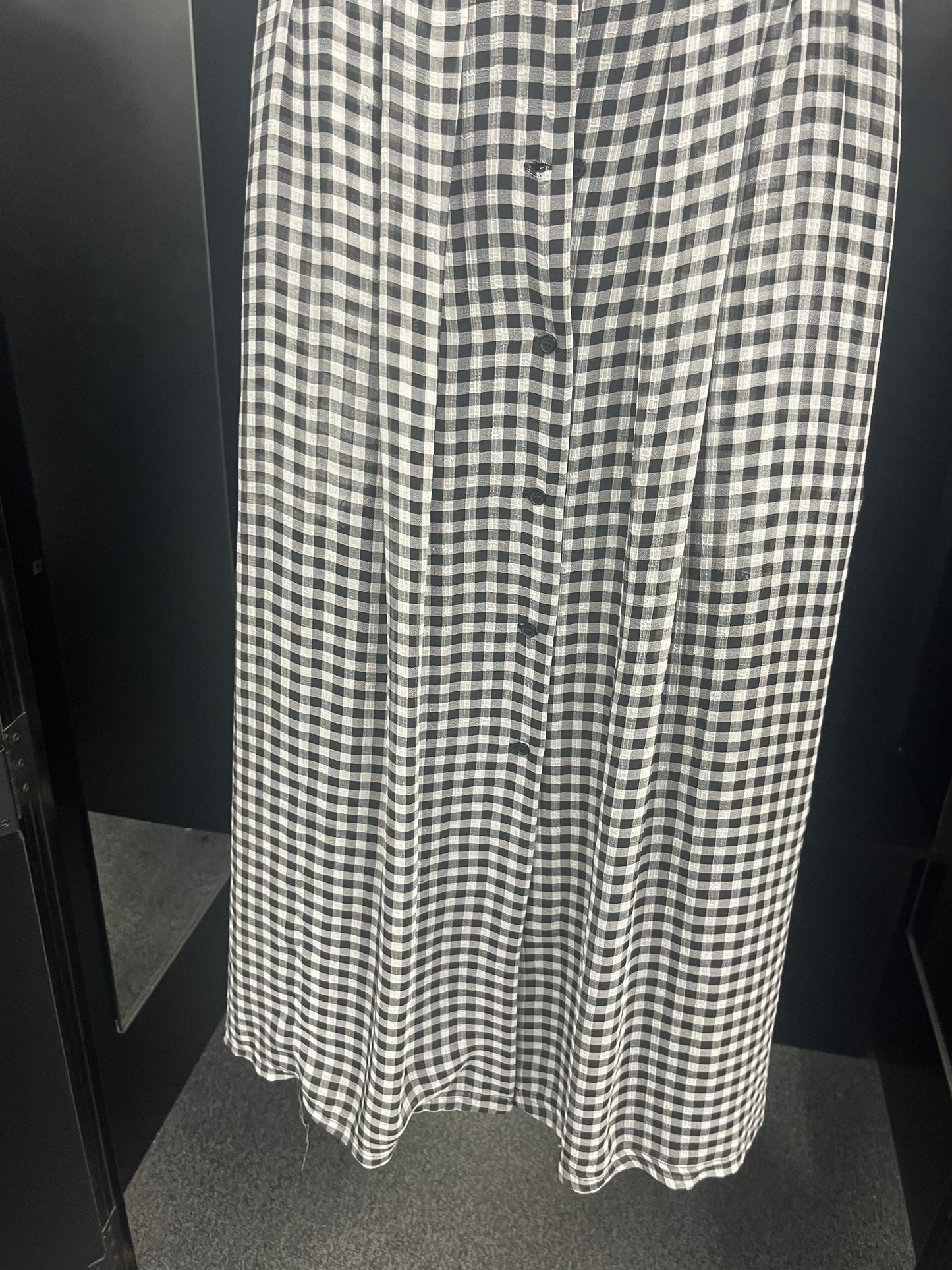 Checked Dress Casual Midi Dkny, Size Xs