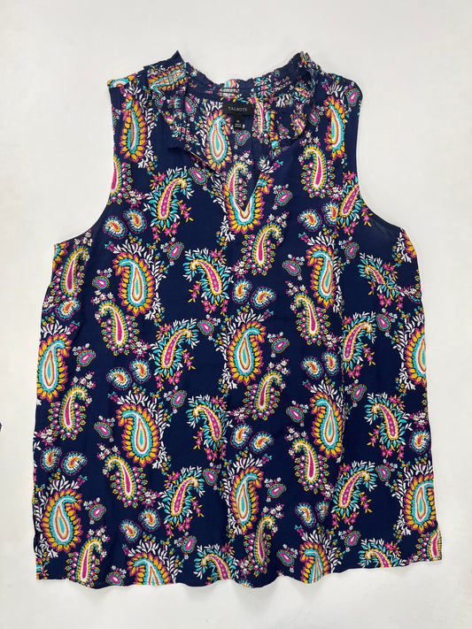 Floral Blouse Sleeveless Talbots, Size M