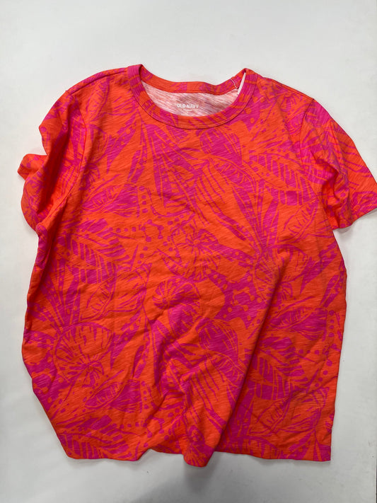 Pink Top Short Sleeve Old Navy, Size L