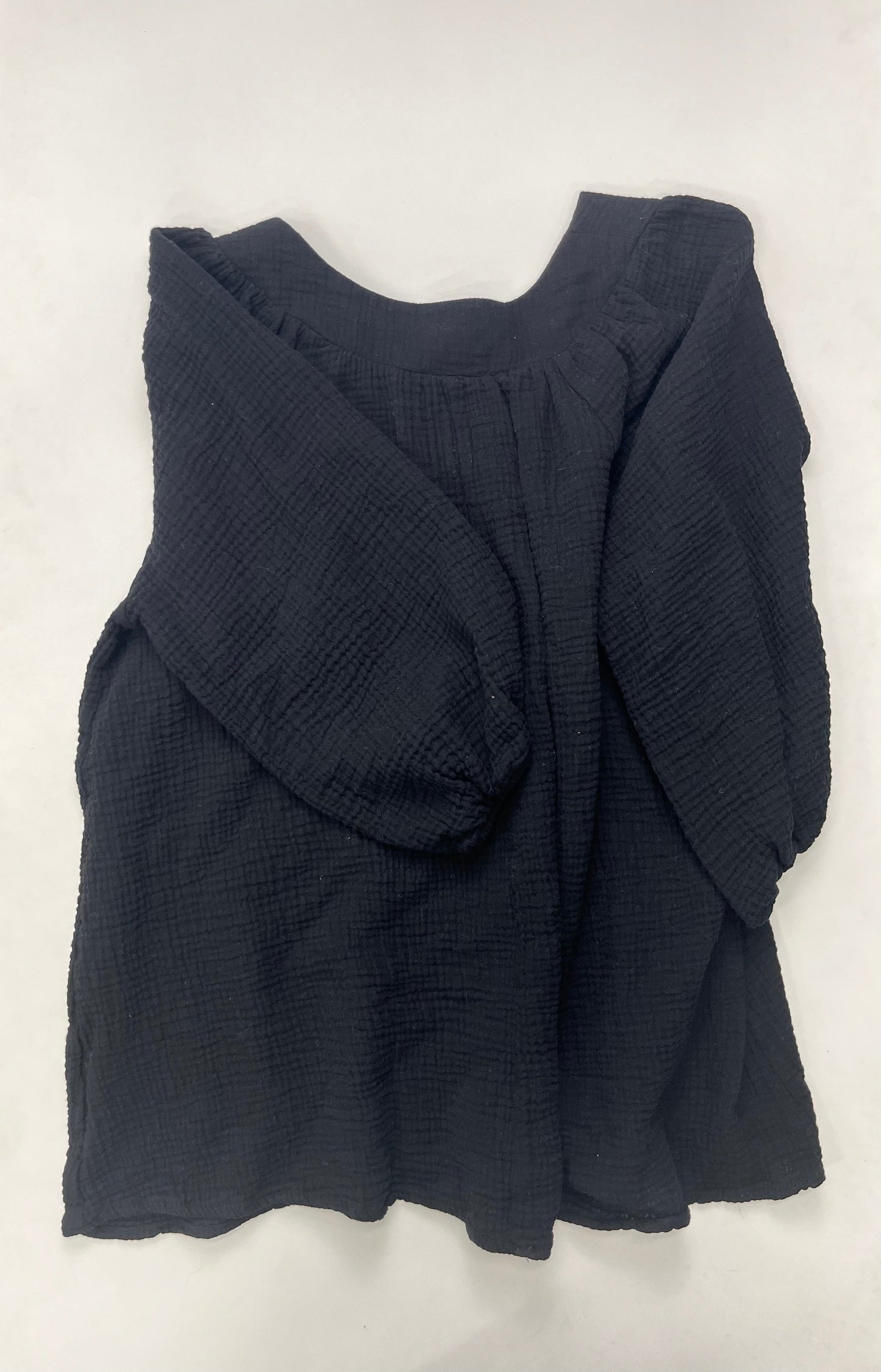 Black Top Long Sleeve Clothes Mentor, Size L