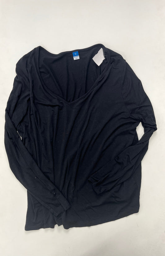 Black Top Long Sleeve Old Navy, Size Xl