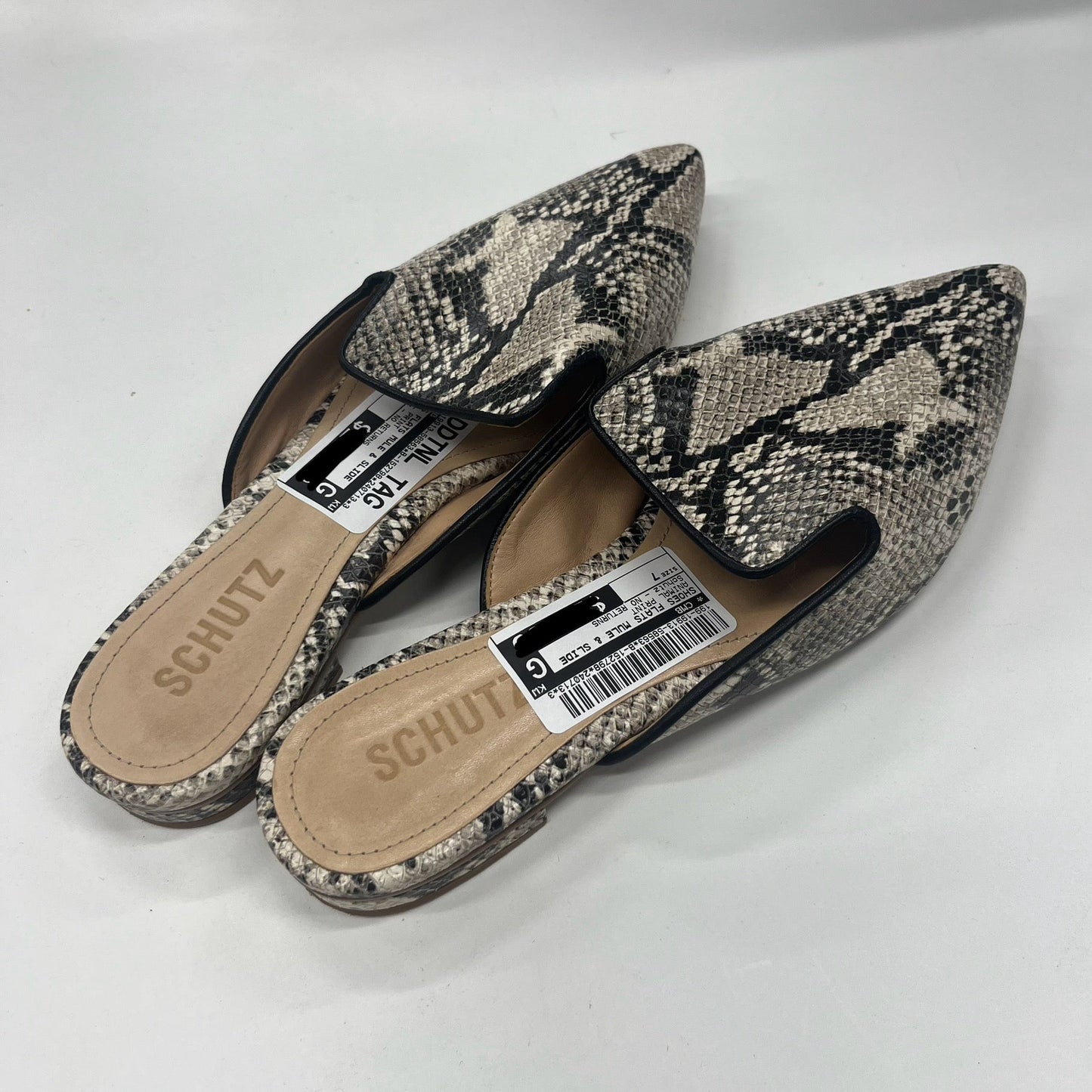 Animal Print Shoes Flats Mule & Slide Schutz, Size 7