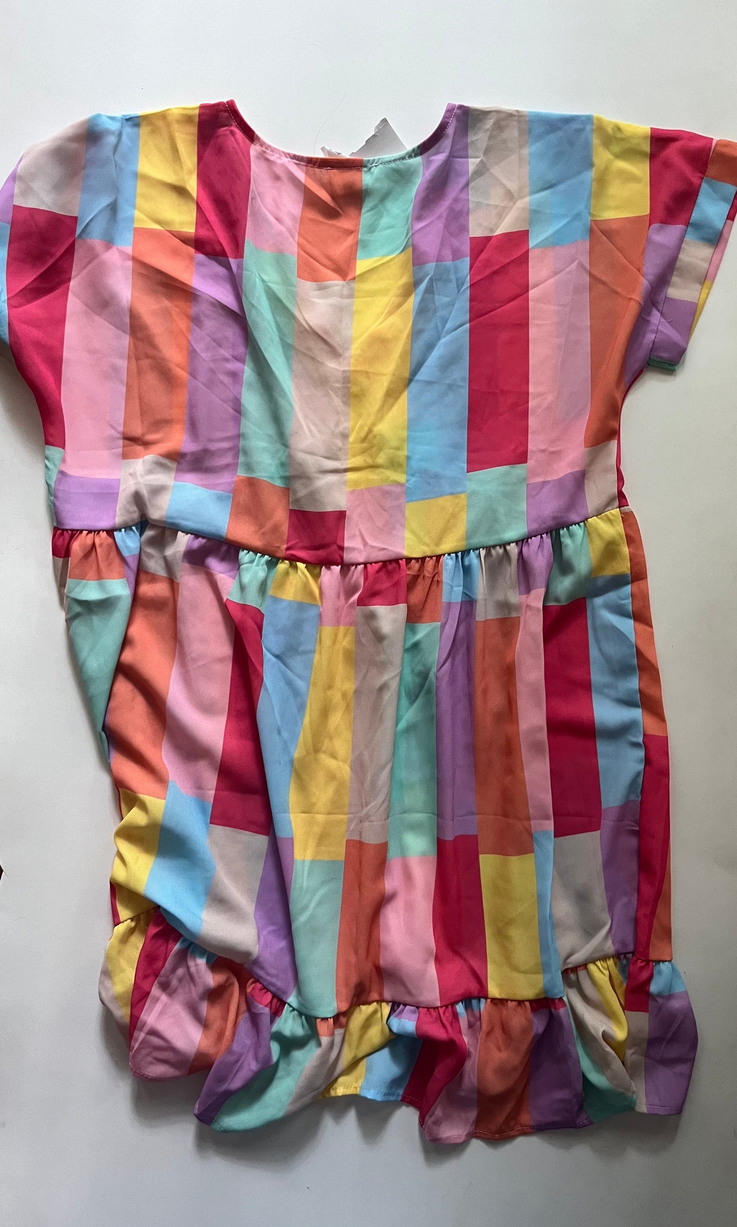 Striped Dress Casual Short Bibi, Size M