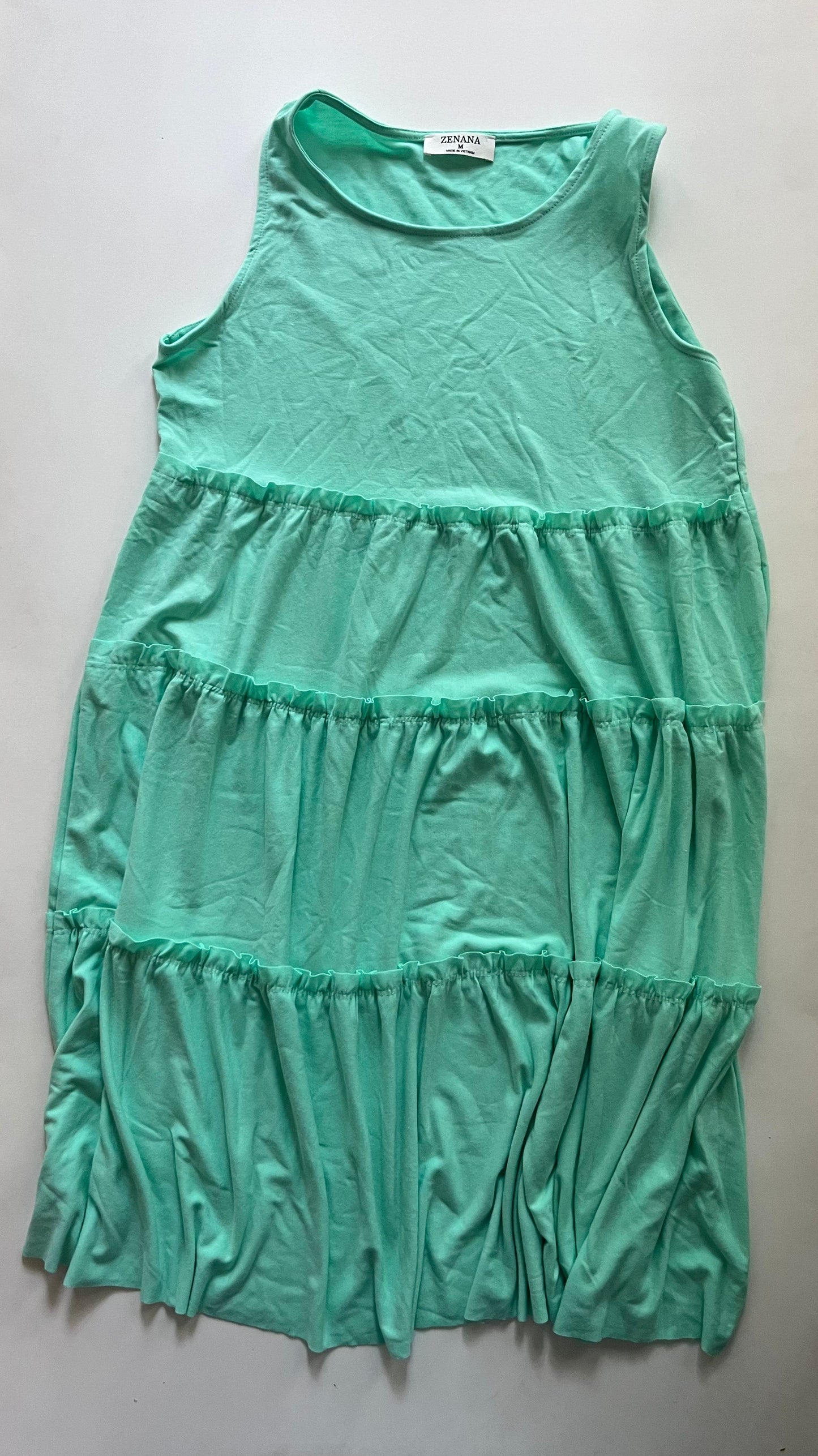 Green Dress Casual Maxi Zenana Outfitters, Size M