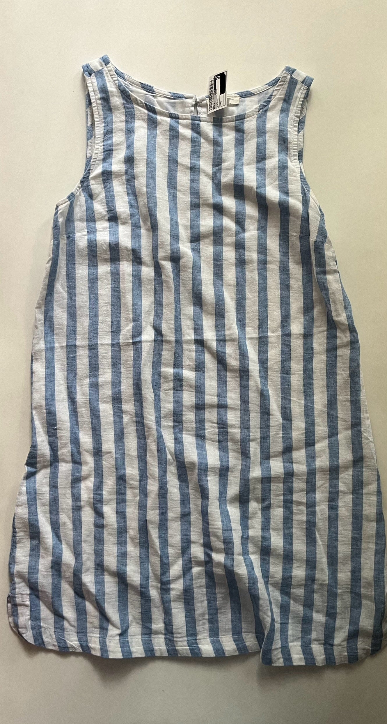 Striped Dress Casual Midi Beachlunchlounge, Size M