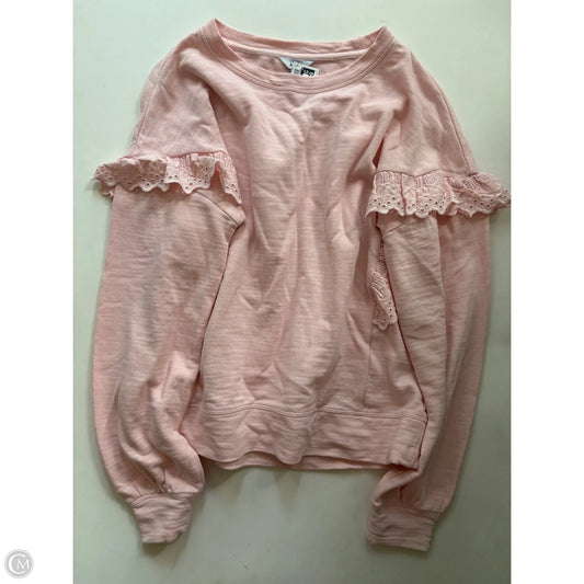 Sweatshirt Crewneck By Crown And Ivy In Light Pink, Size: S