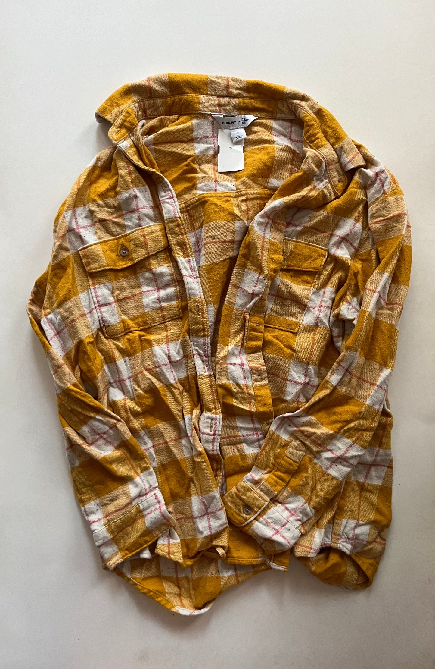 Plaid Top Long Sleeve Old Navy, Size L