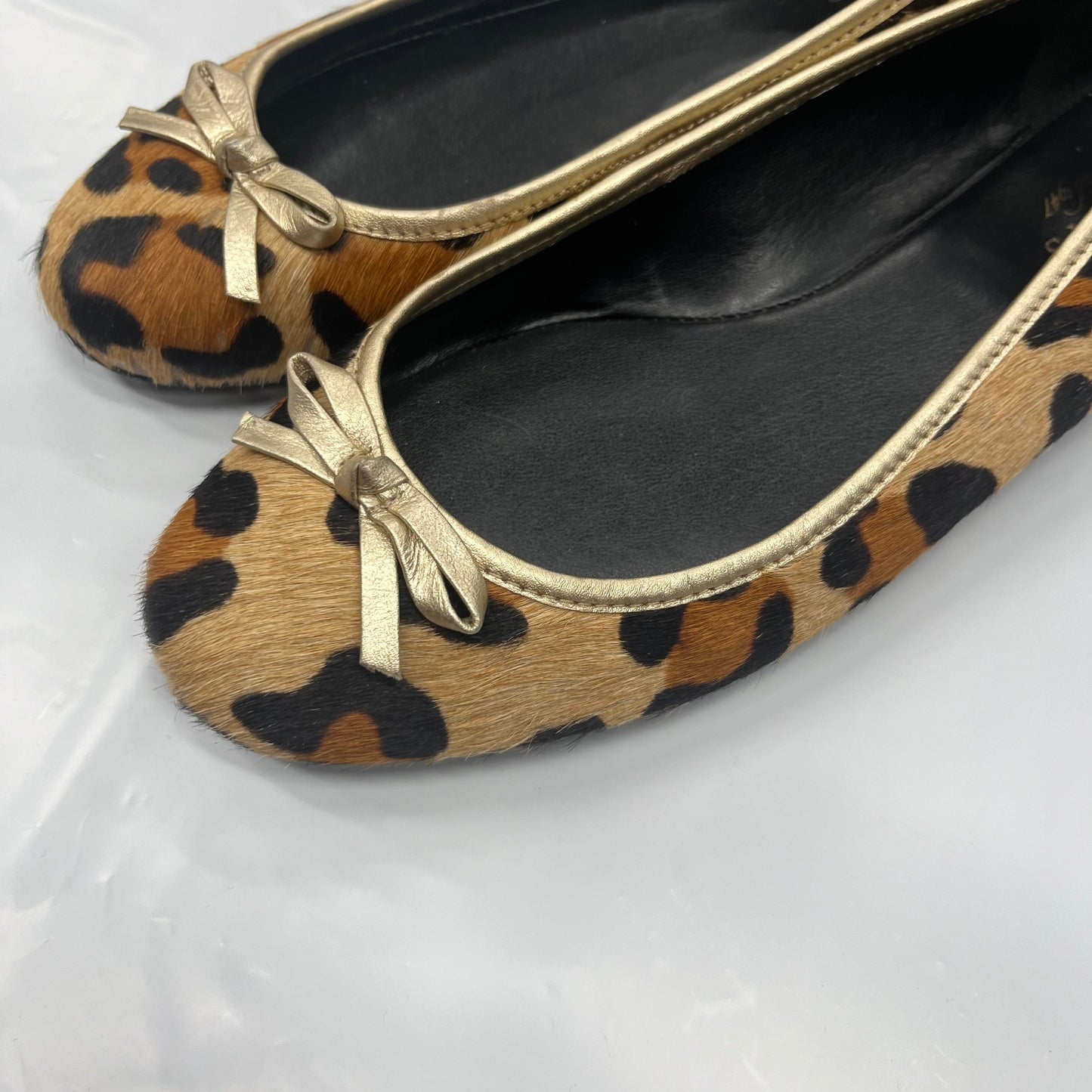 Animal Print Shoes Flats Ballet Talbots O, Size 9.5