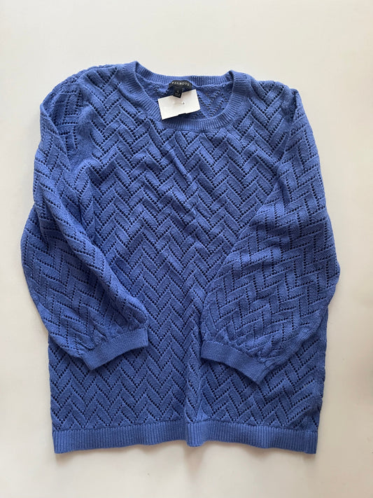 Periwinkle Sweater Talbots O, Size L