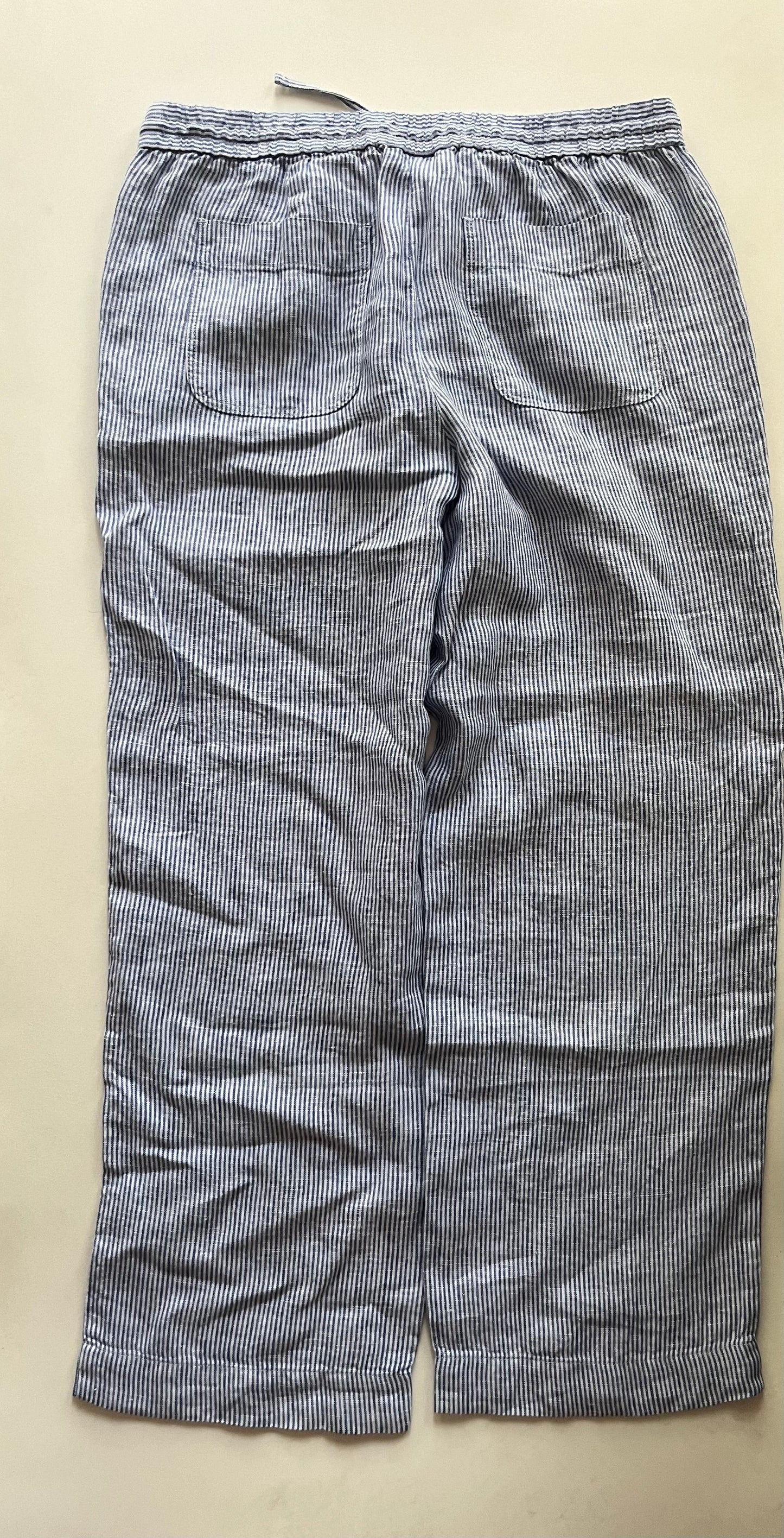 Linen Pants Palazzo Talbots, Size 12petite