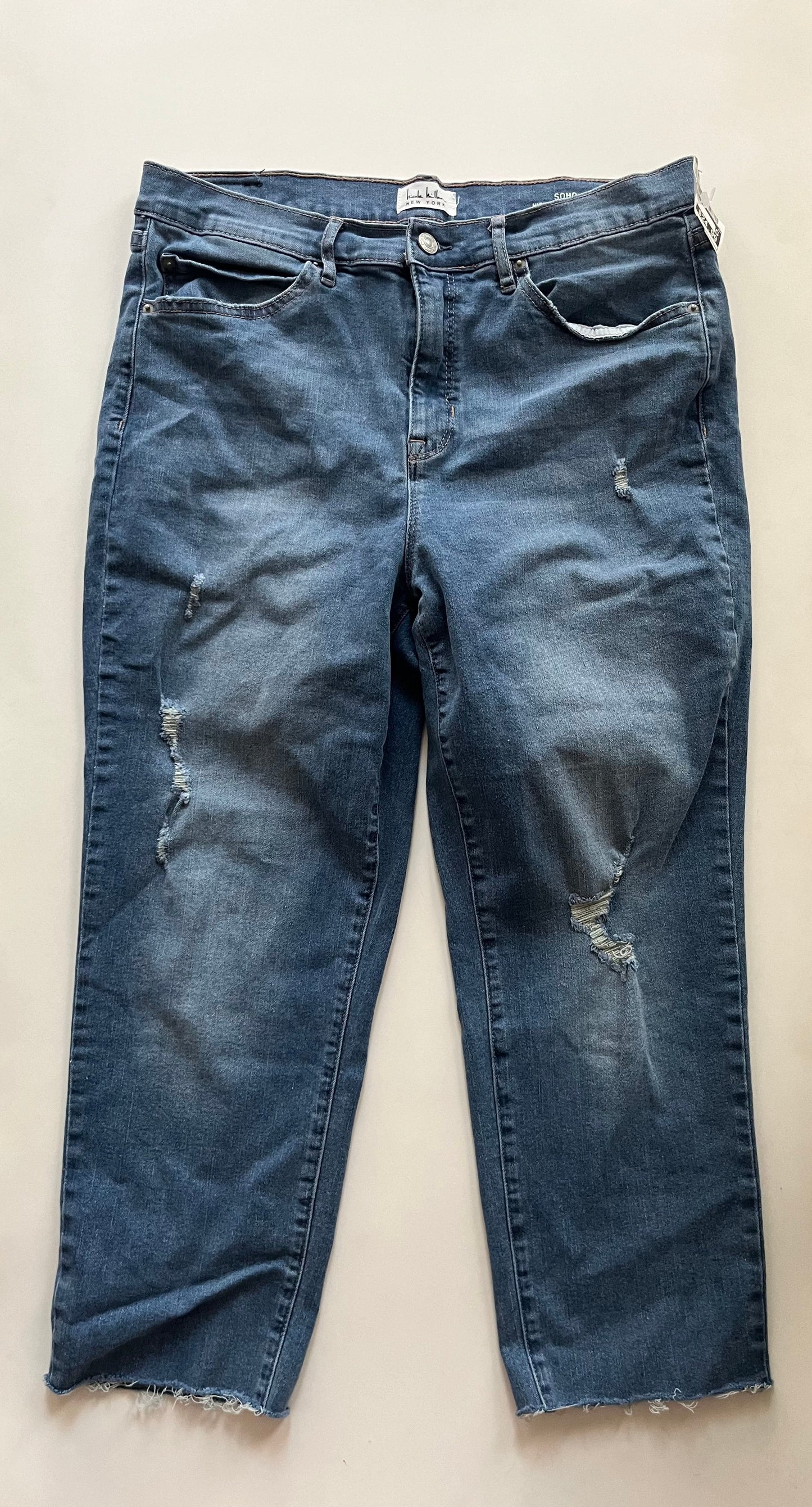 Denim Jeans Straight Nicole Miller, Size 14