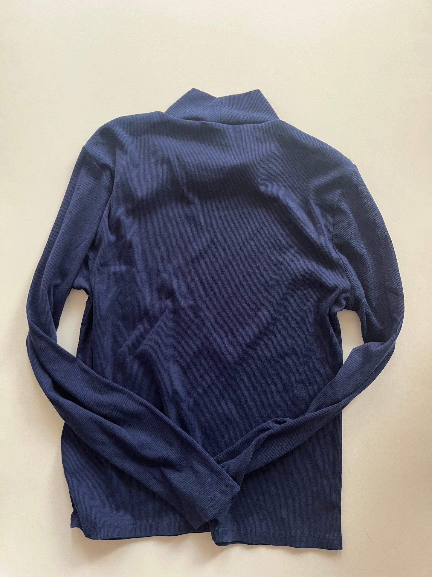 Navy Top Long Sleeve J Crew, Size L