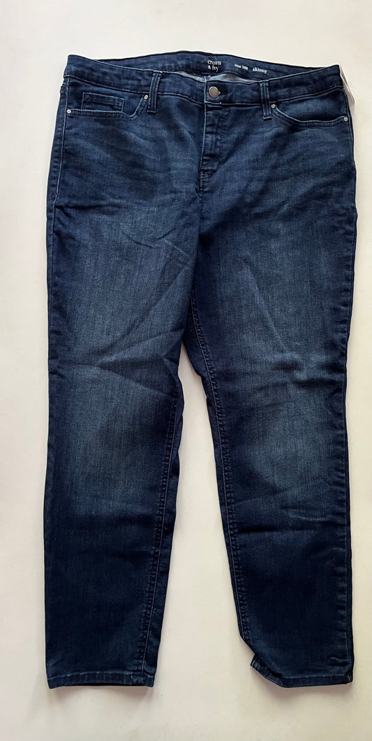 Jeans Skinny By Crown And Ivy In Denim, Size: 16