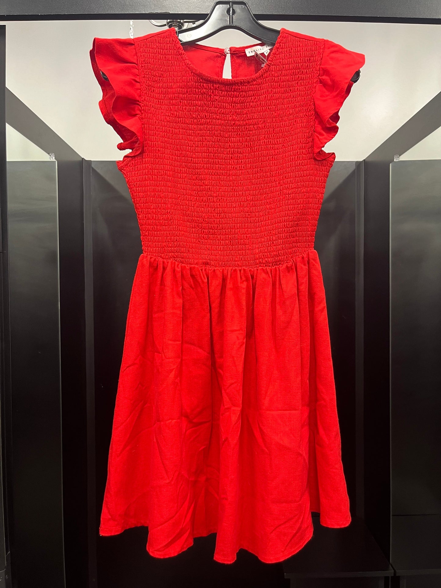 Red Dress Casual Maxi English Factory, Size Xs