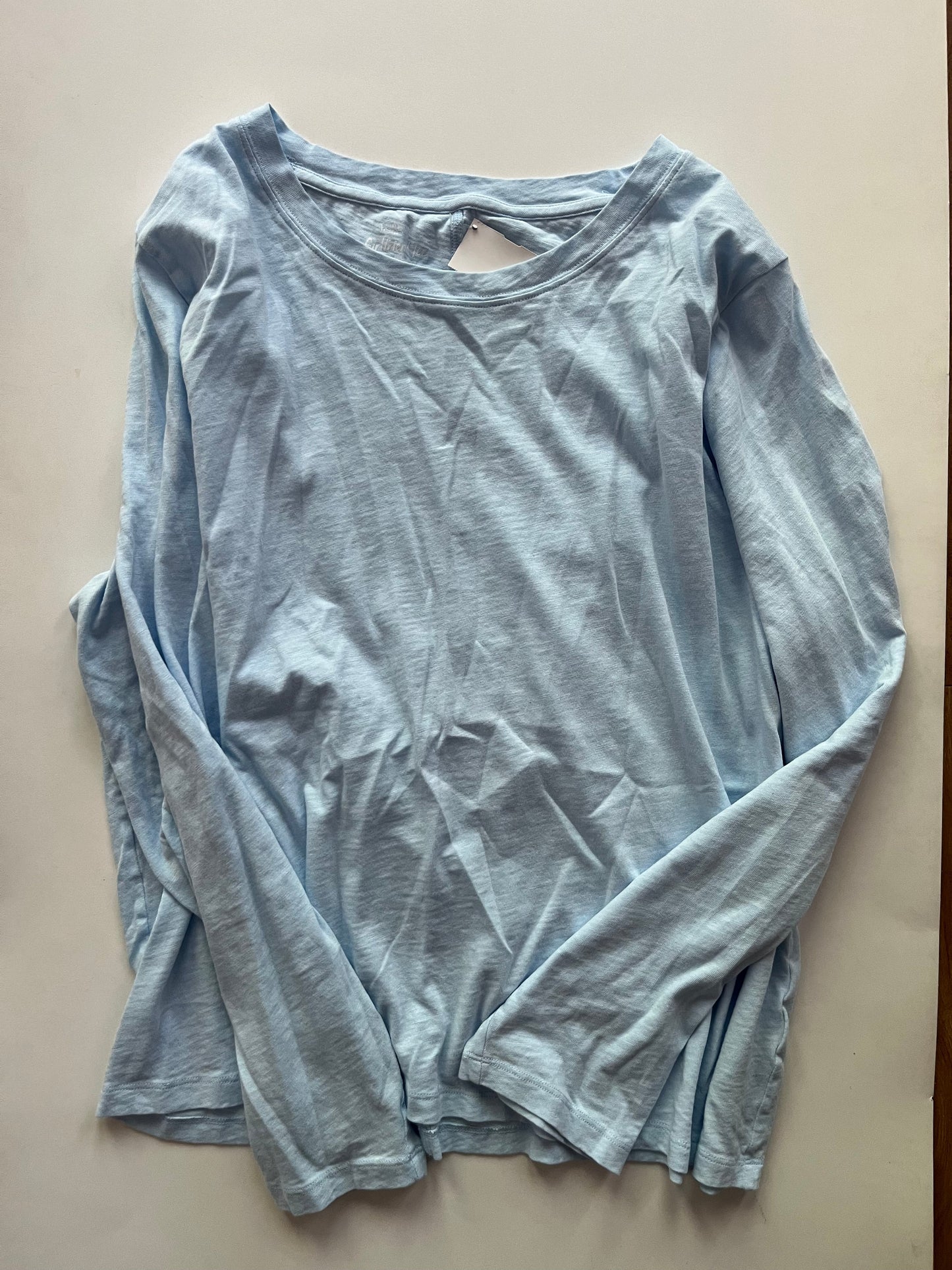 Top Long Sleeve By J Crew In Light Blue, Size: 3x