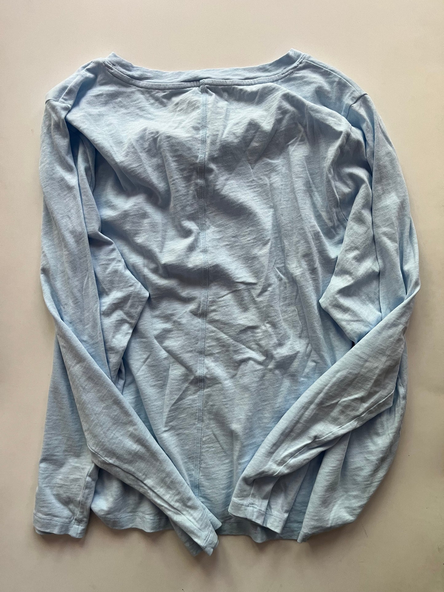 Top Long Sleeve By J Crew In Light Blue, Size: 3x