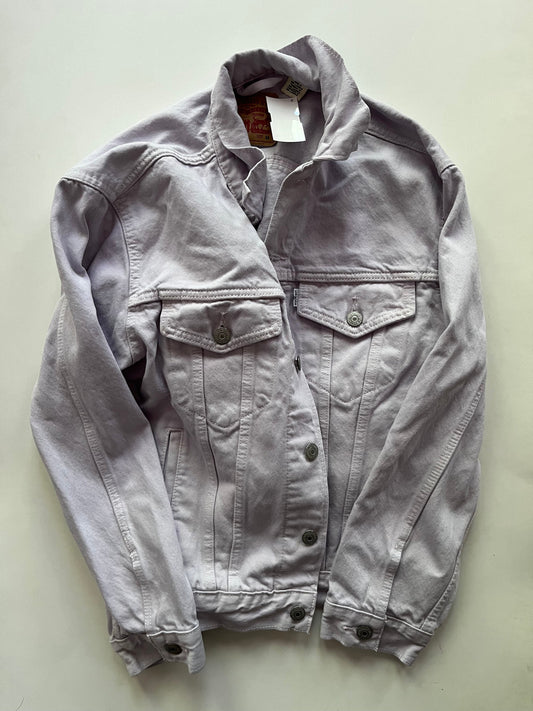 Jacket Denim By Levis In Lavender, Size: M