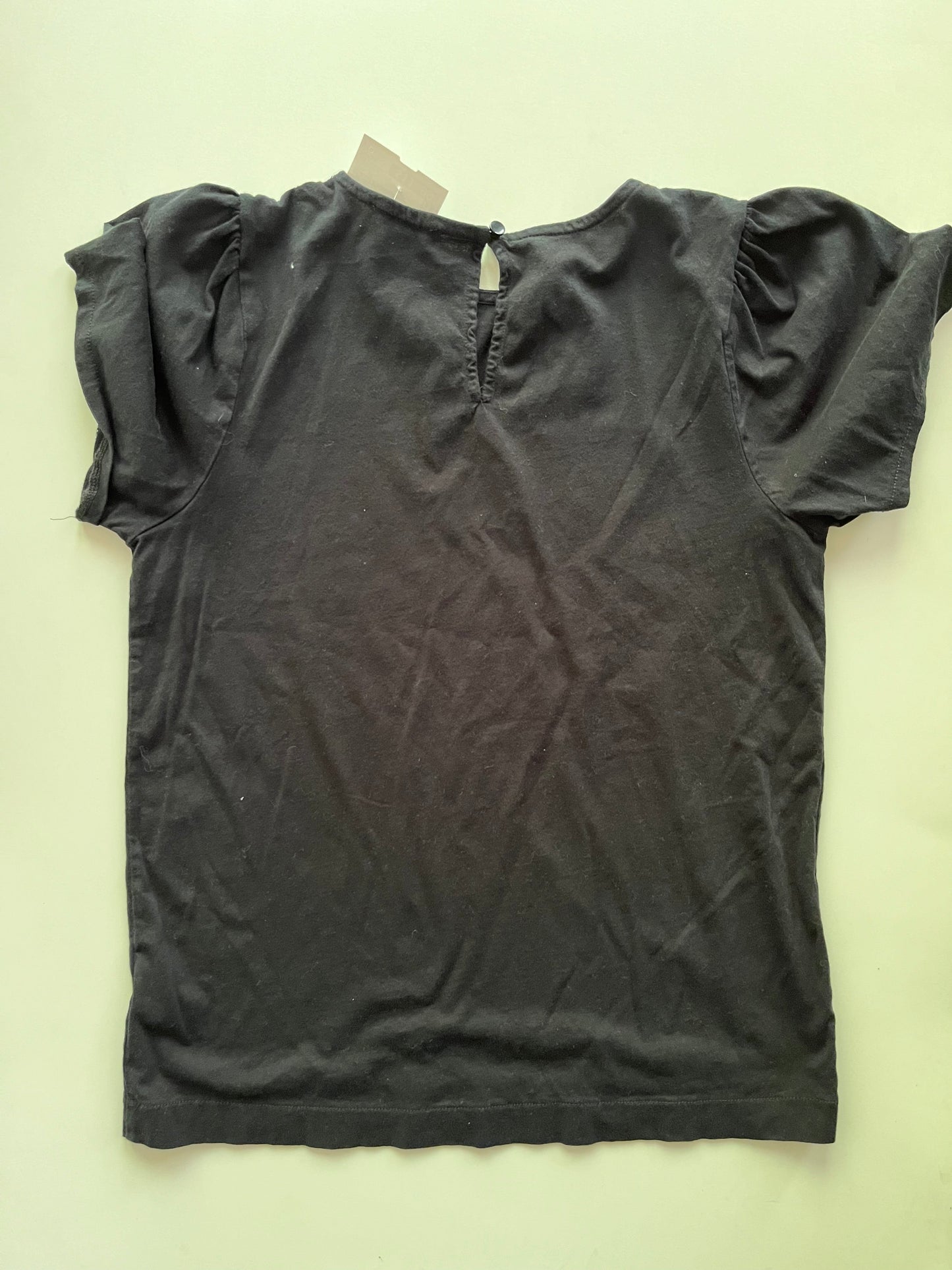 Top Short Sleeve By J Crew O In Black, Size: Xs