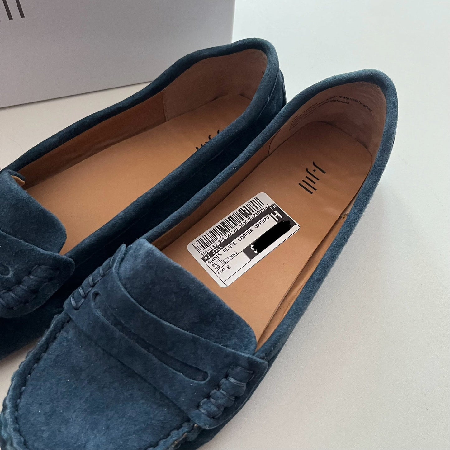 Shoes Flats Loafer Oxford By J Jill In Blue, Size: 8