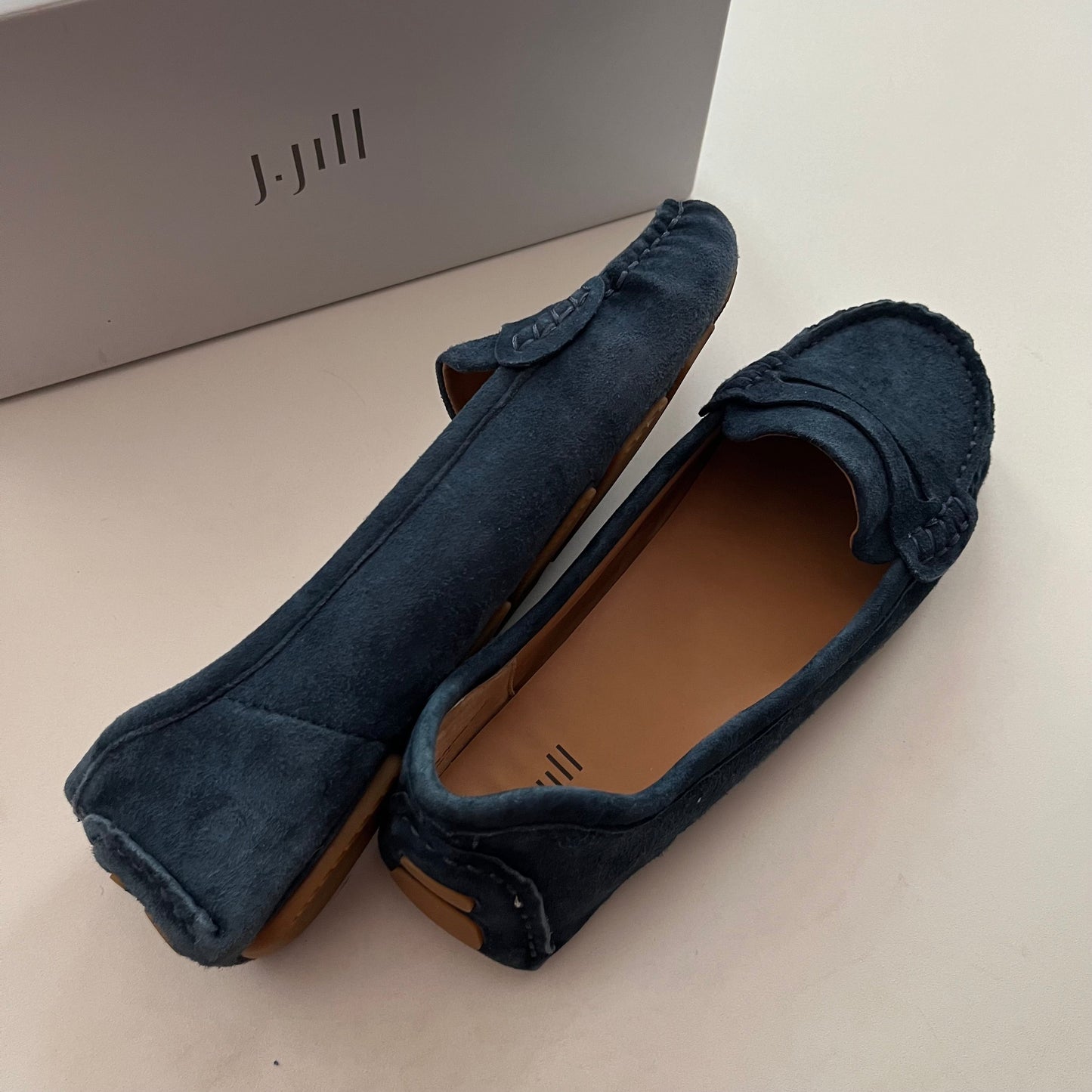 Shoes Flats Loafer Oxford By J Jill In Blue, Size: 8