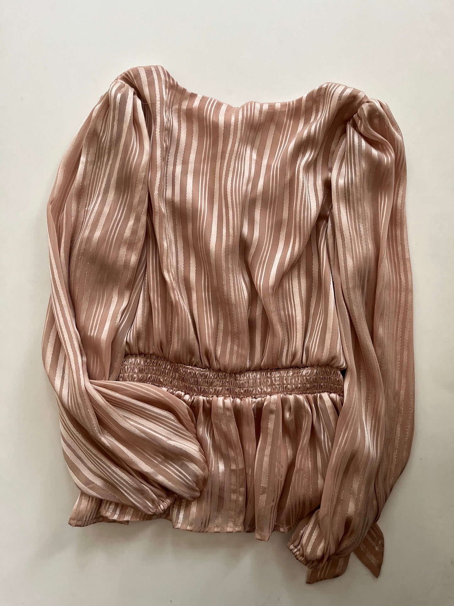 Blouse Long Sleeve By Mine In Bronze, Size: M