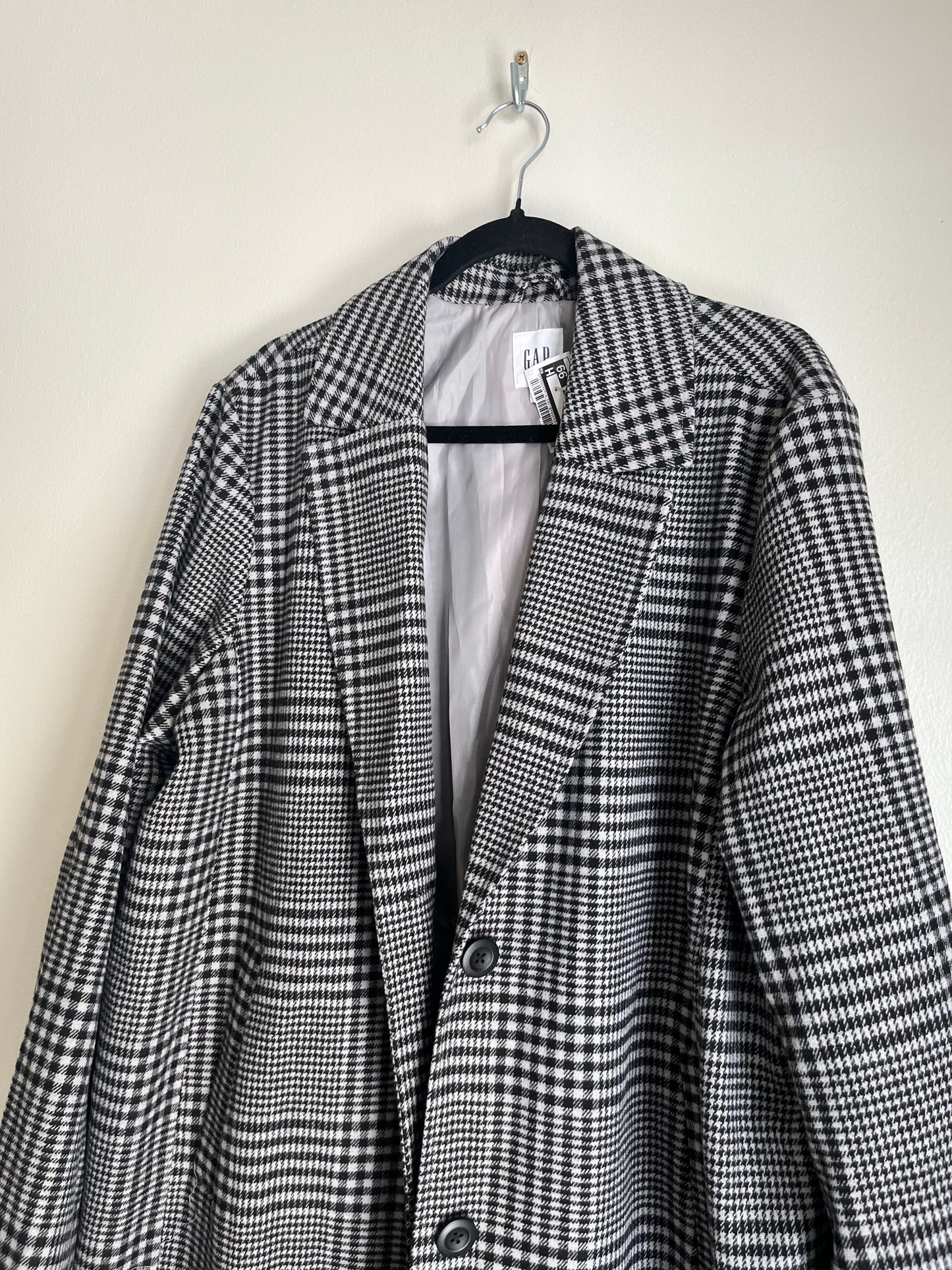 Coat Wool By Gap In Plaid, Size: 2x