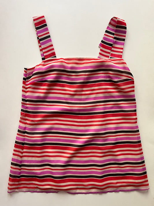 Blouse Sleeveless By Cabi In Striped, Size: S