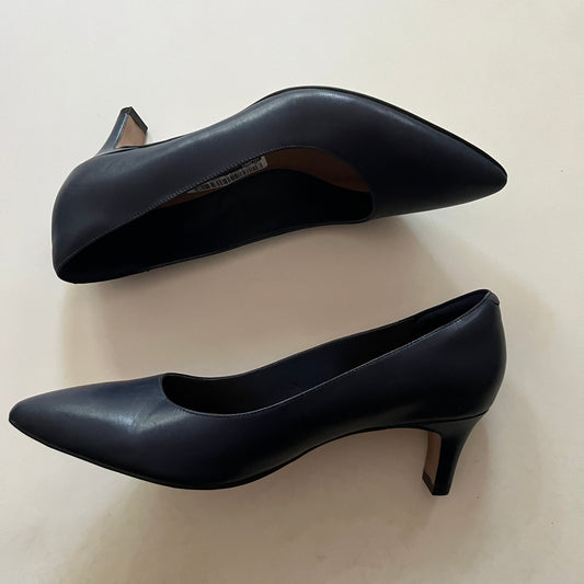 Shoes Heels Block By Clarks In Navy, Size: 9.5