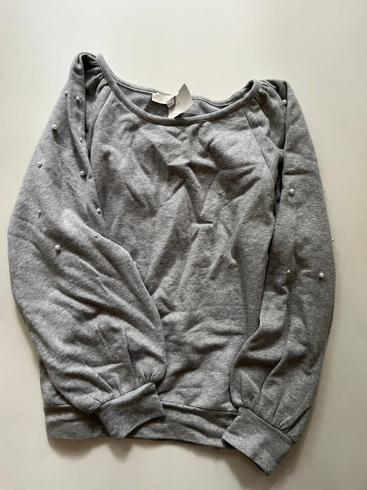 Sweatshirt Crewneck By Loft In Grey, Size: M