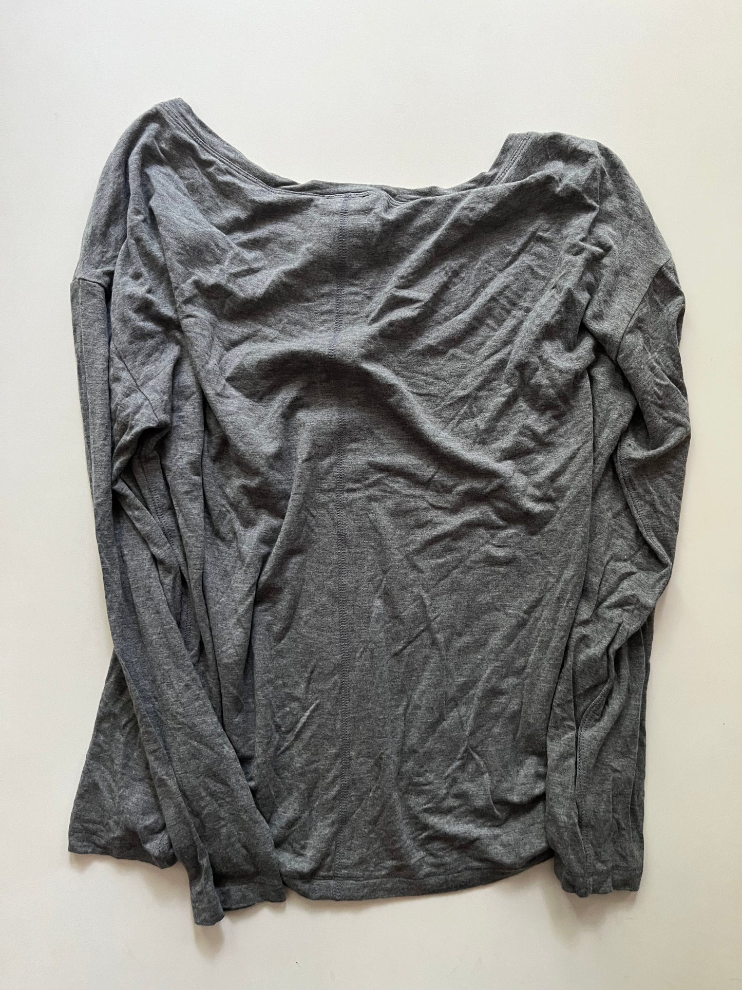 Top Long Sleeve By Express In Grey, Size: S