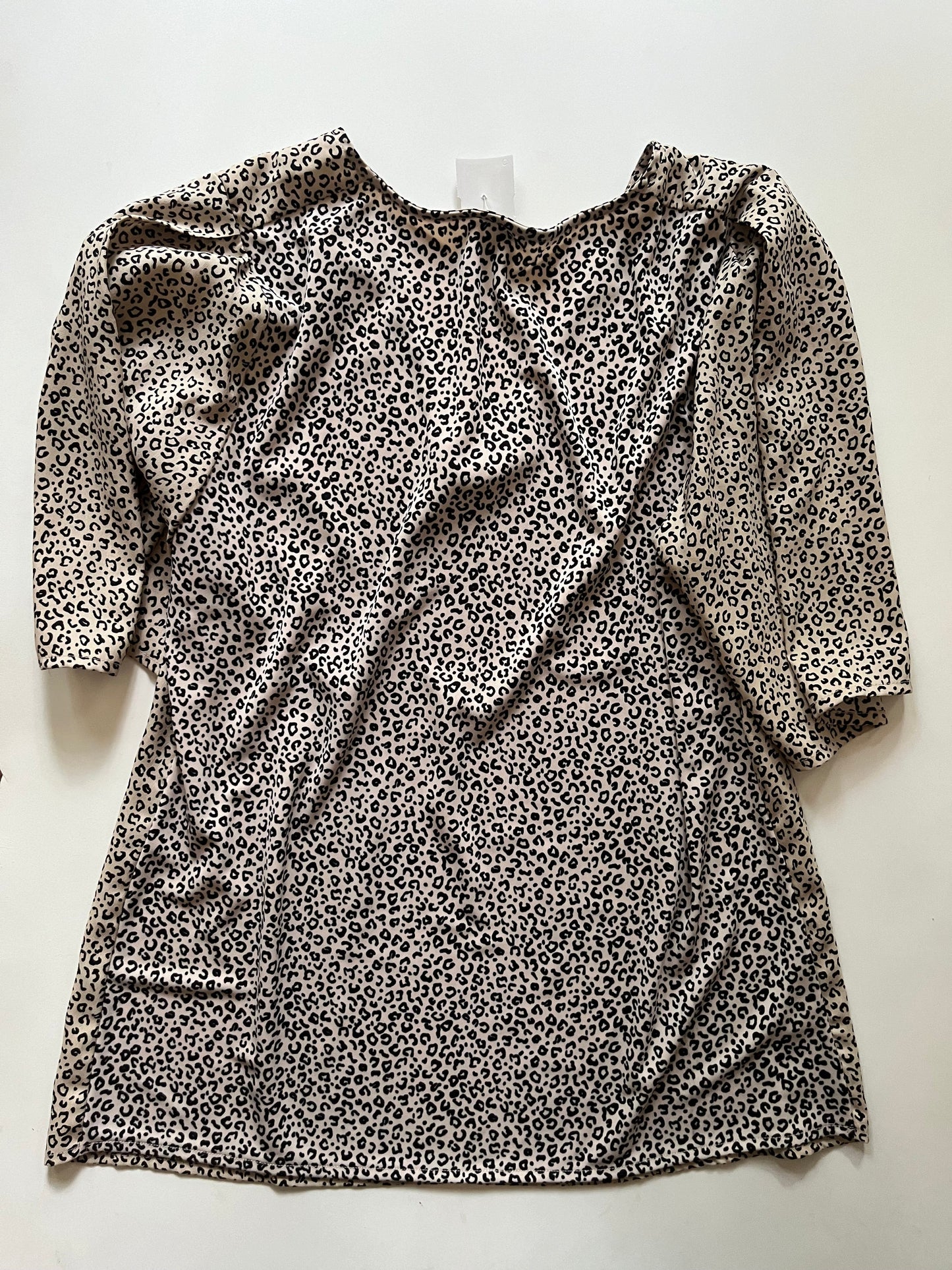 Blouse Short Sleeve By Ann Taylor In Animal Print, Size: S