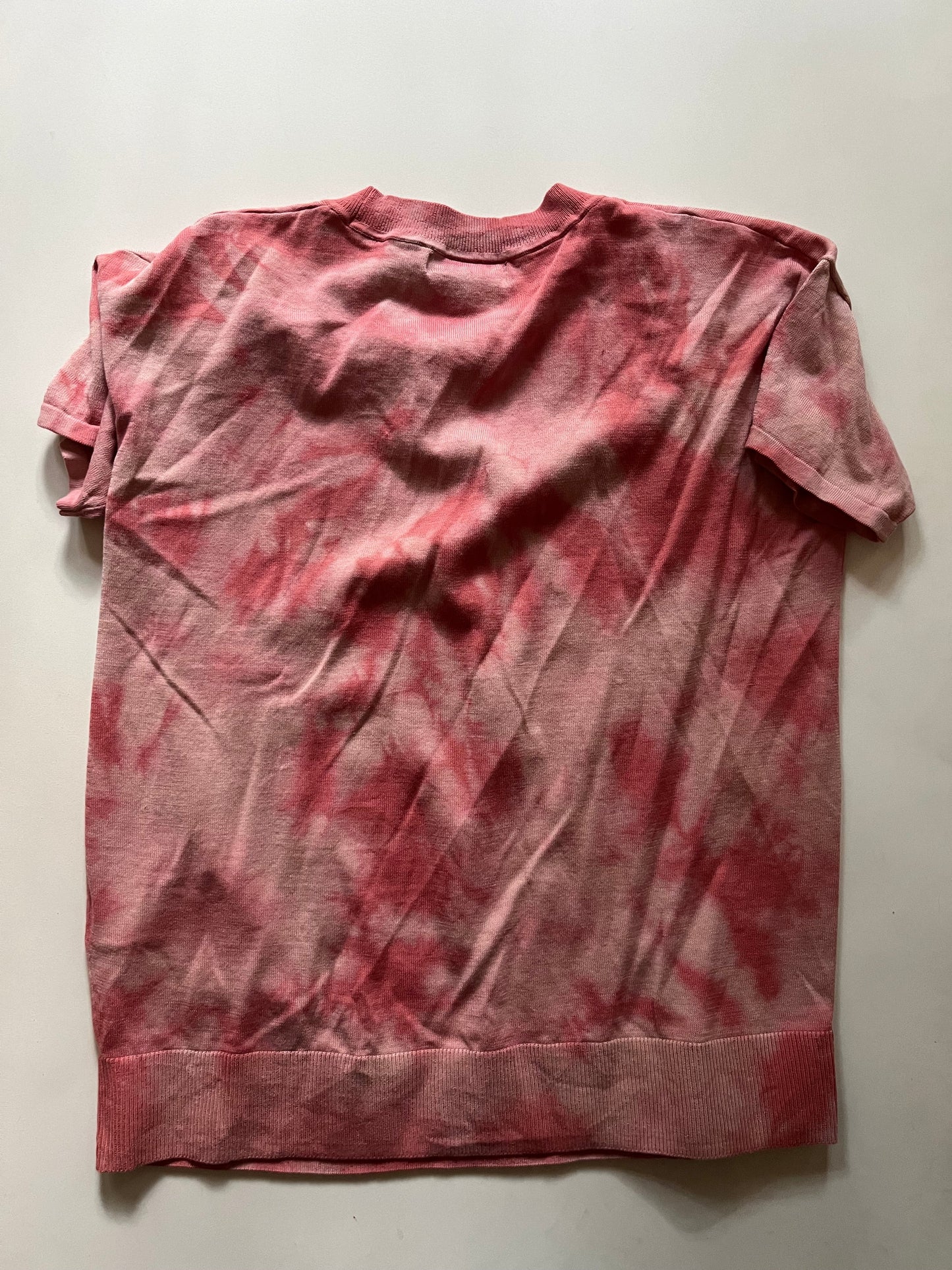 Sweater Short Sleeve By Banana Republic O In Pink, Size: S