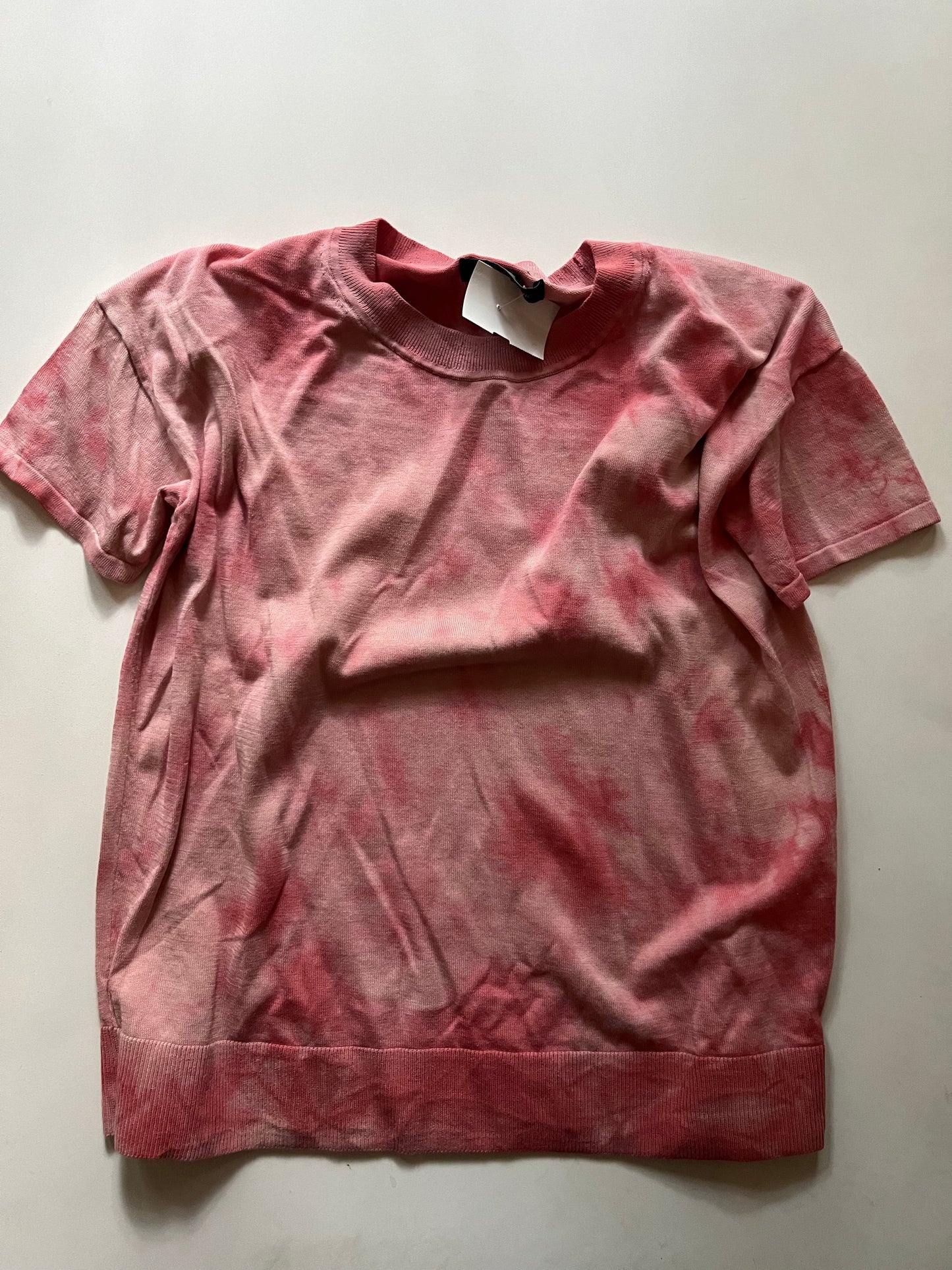 Sweater Short Sleeve By Banana Republic O In Pink, Size: S