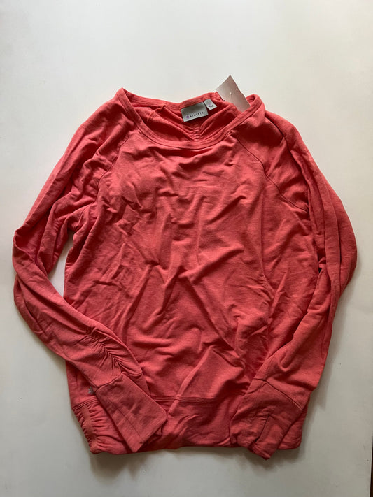 Athletic Top Long Sleeve Crewneck By Athleta In Orange, Size: Xs