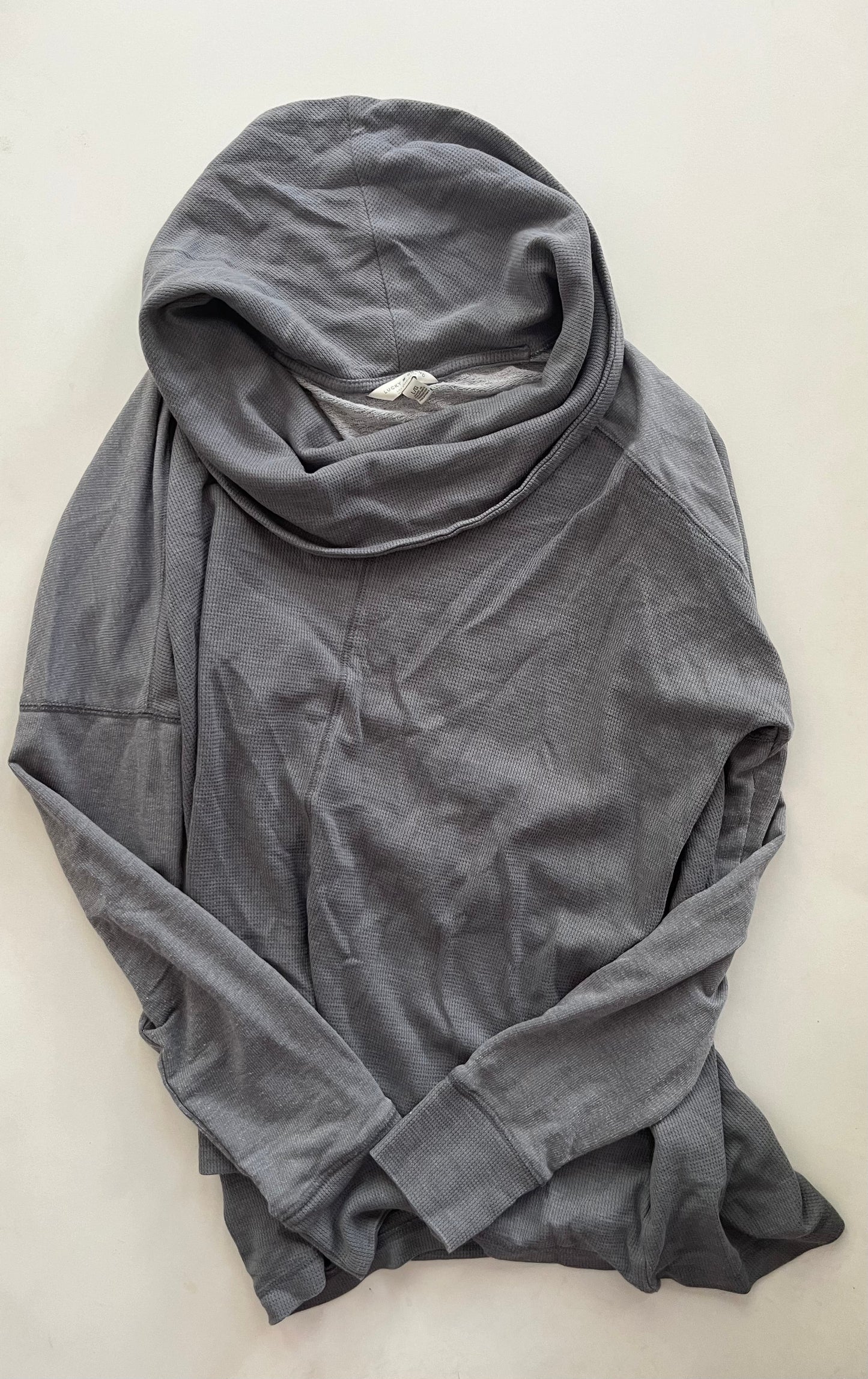 Top Long Sleeve By Lucky Brand In Grey, Size: L