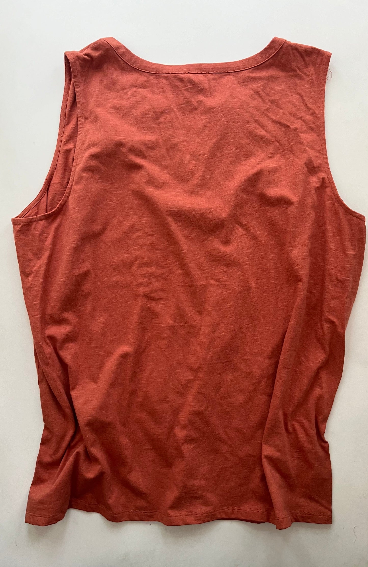 Top Sleeveless By Talbots In Rust, Size: 3x