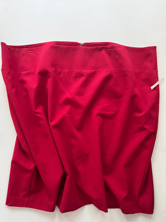 Skirt Midi By Ellen Tracy In Red, Size: 24