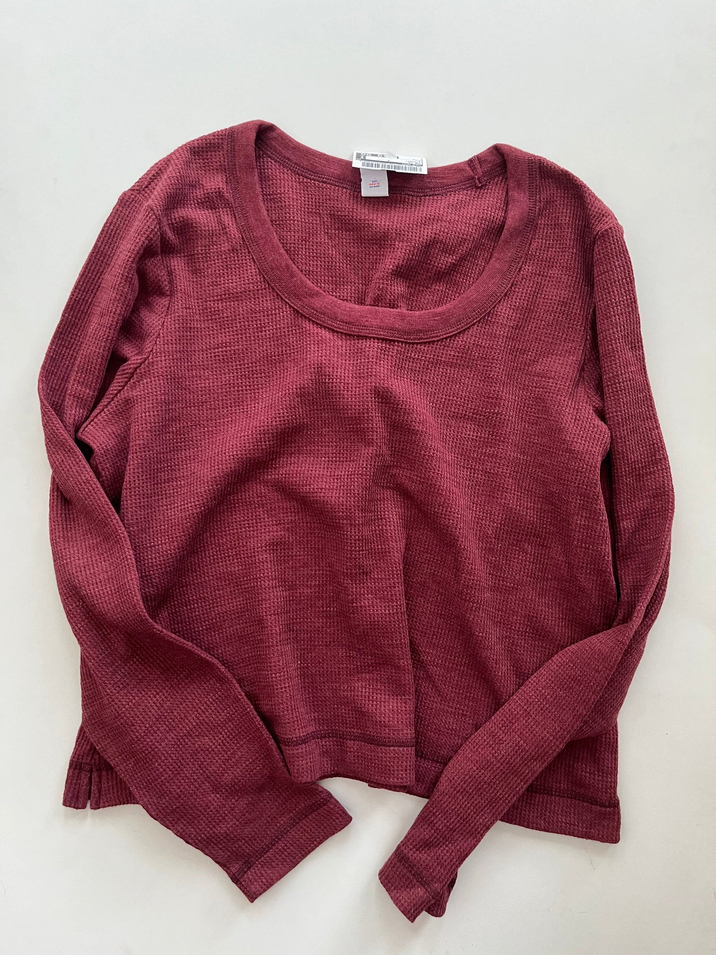 Top Long Sleeve By Old Navy In Burgundy, Size: L