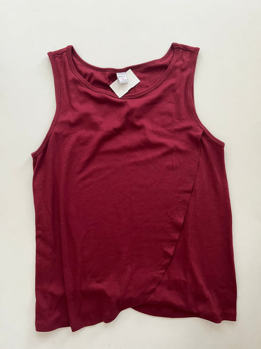 Tank Top By Only In La In Burgundy, Size: M