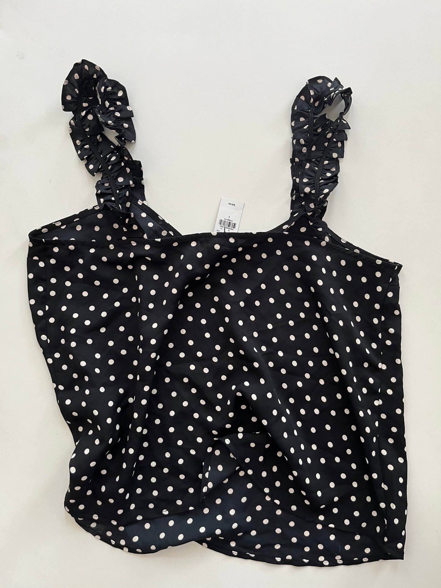 Blouse Sleeveless By Express In Polkadot, Size: L