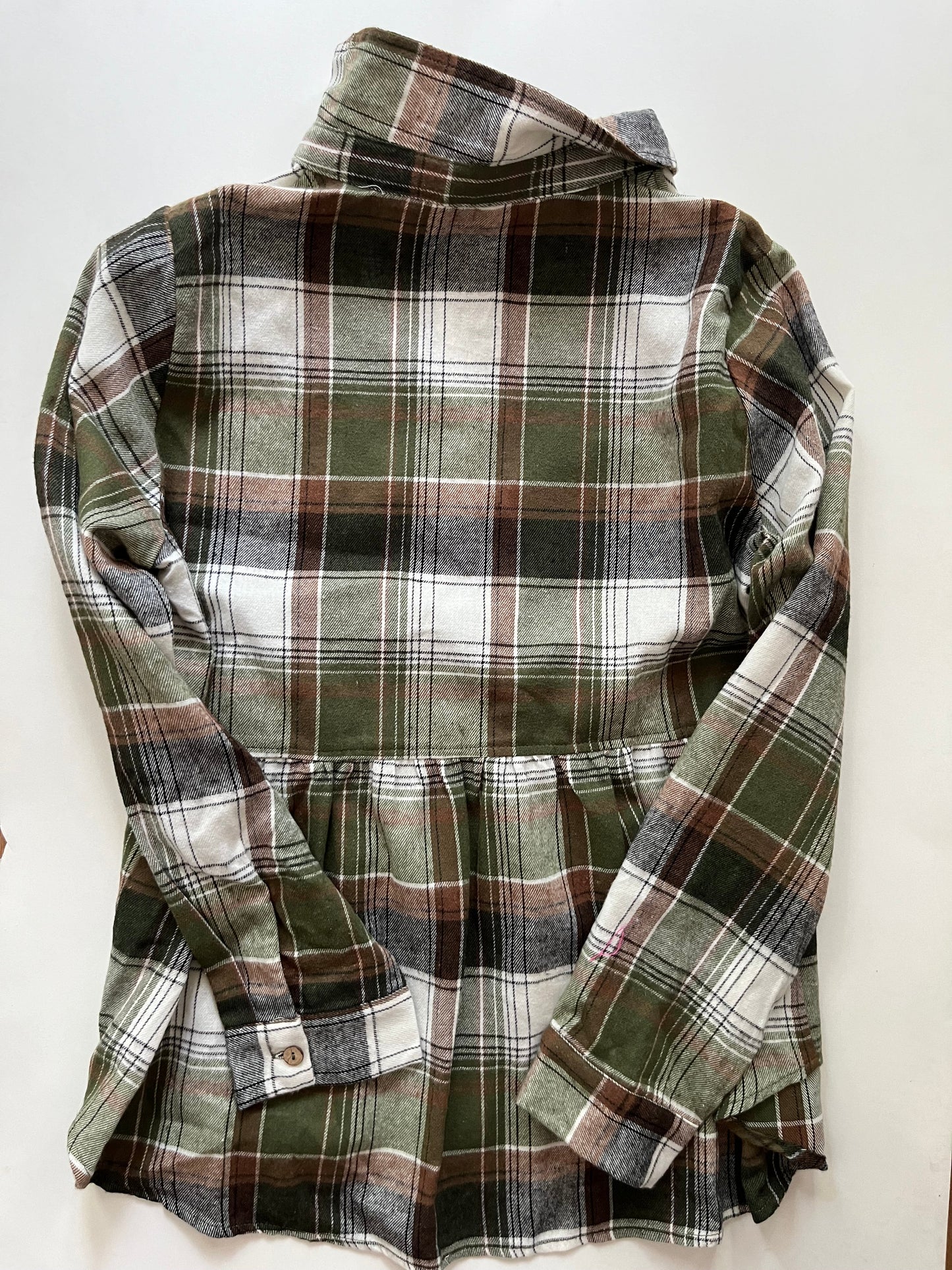 Top Long Sleeve By Jodifl In Plaid, Size: L